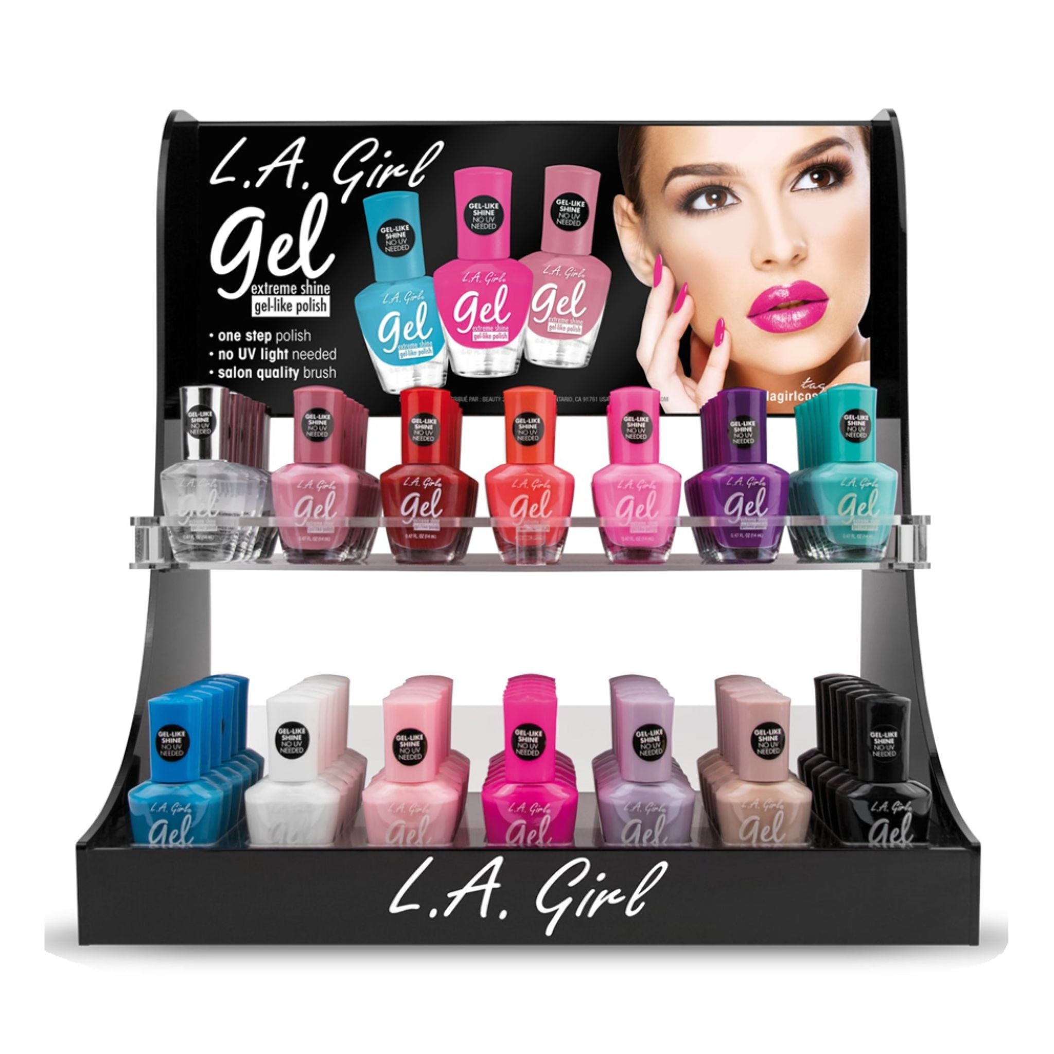 Gel Extreme Shine Polish Display - 168pcs