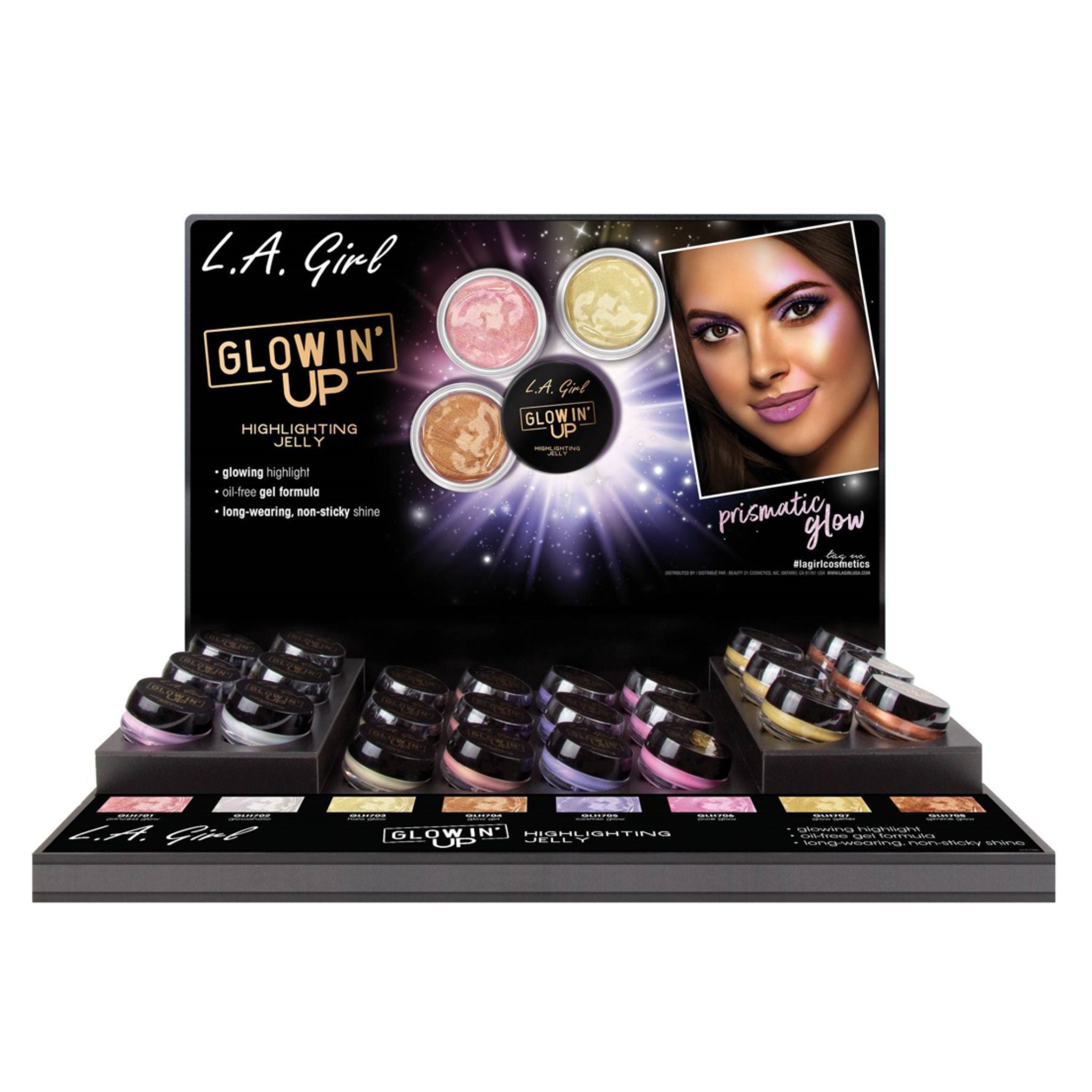 Glowing' Up Highlighting Jelly Display - 24pcs