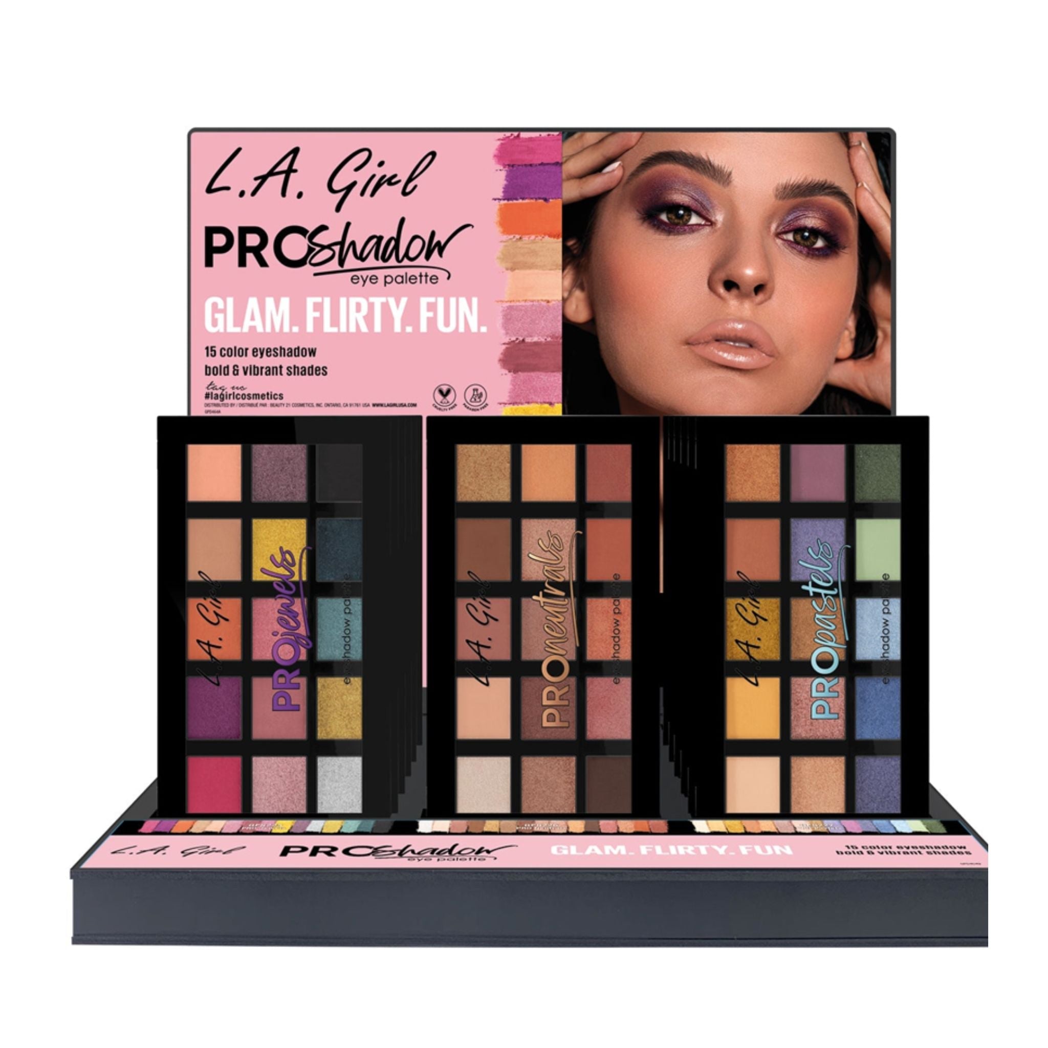 Pro Shadow Eye Palette Display - 18pcs
