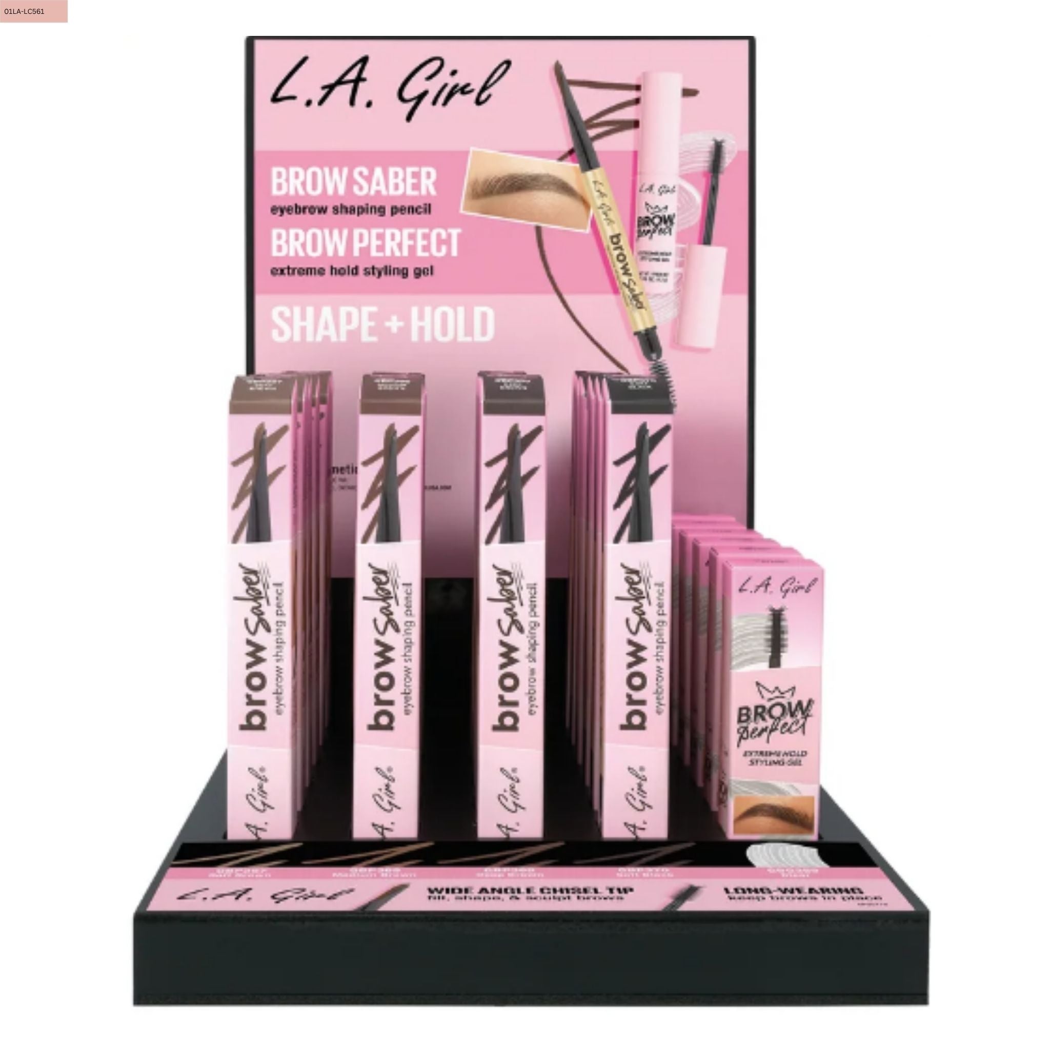 LA Girl Brow Saber & Brow Perfect Display - 30pcs