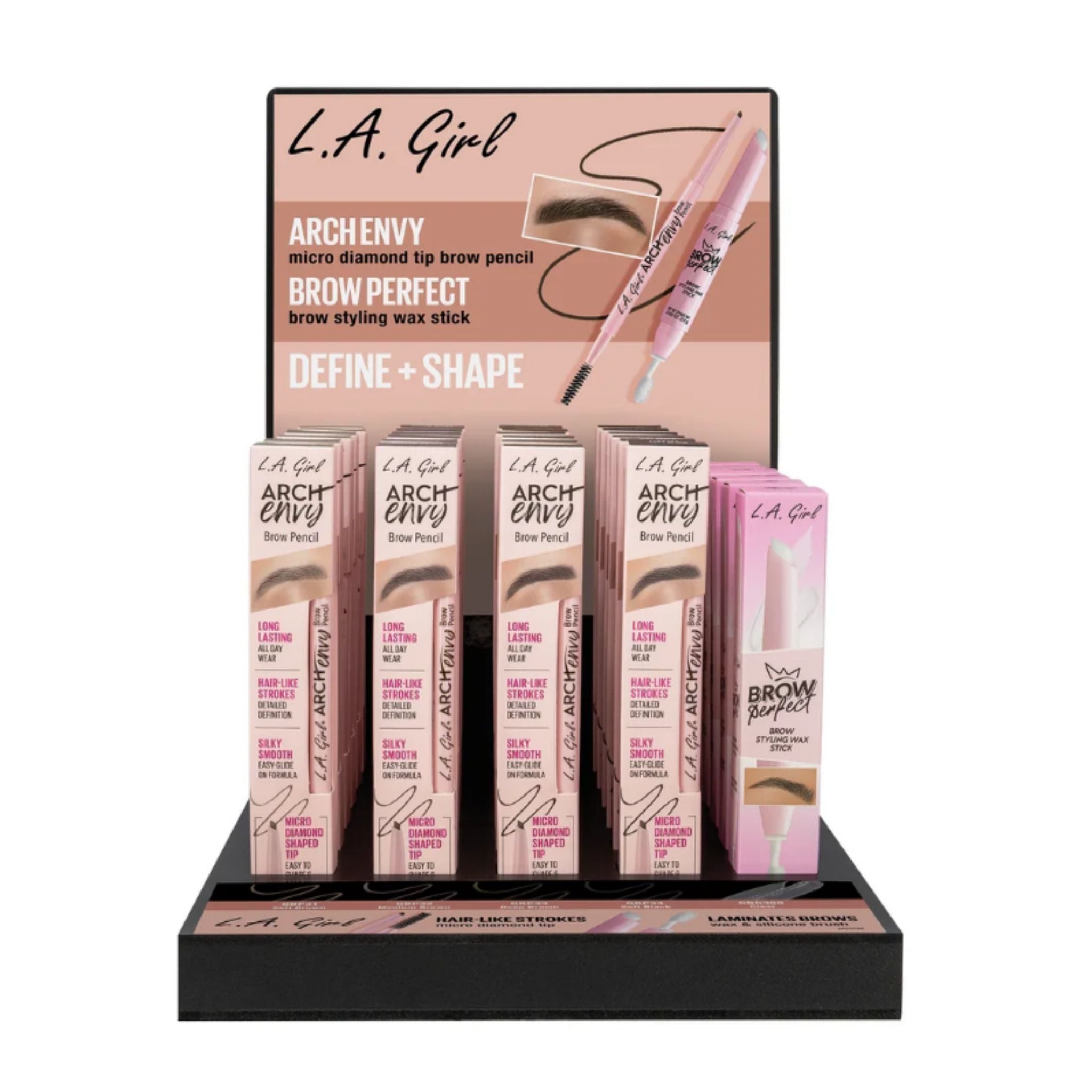 LA Girl Arch Envy & Brow Perfect Display - 30pcs