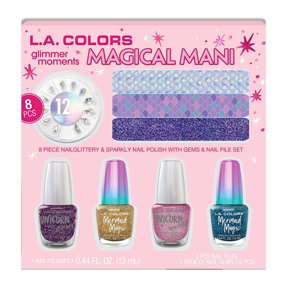 L.A. Colors - Magical Mani Set Disp - 6pcs