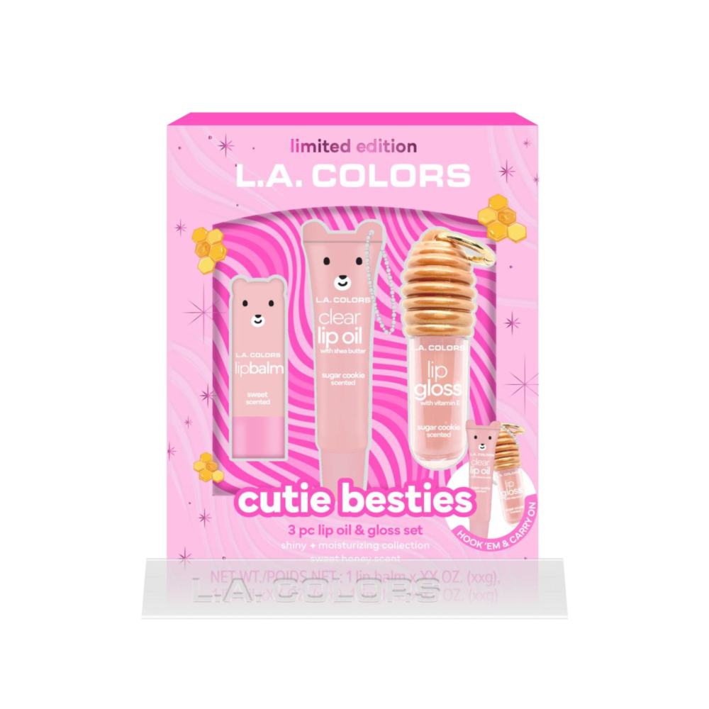 L.A. Colors - 3pc Cutie Besties Gift Set Display - 6pcs