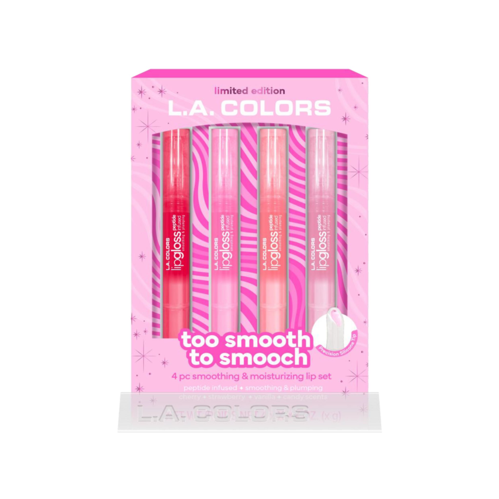 L.A. Colors - 4pc Too Smooth To Smooch Gift Set Disp - 4pcs