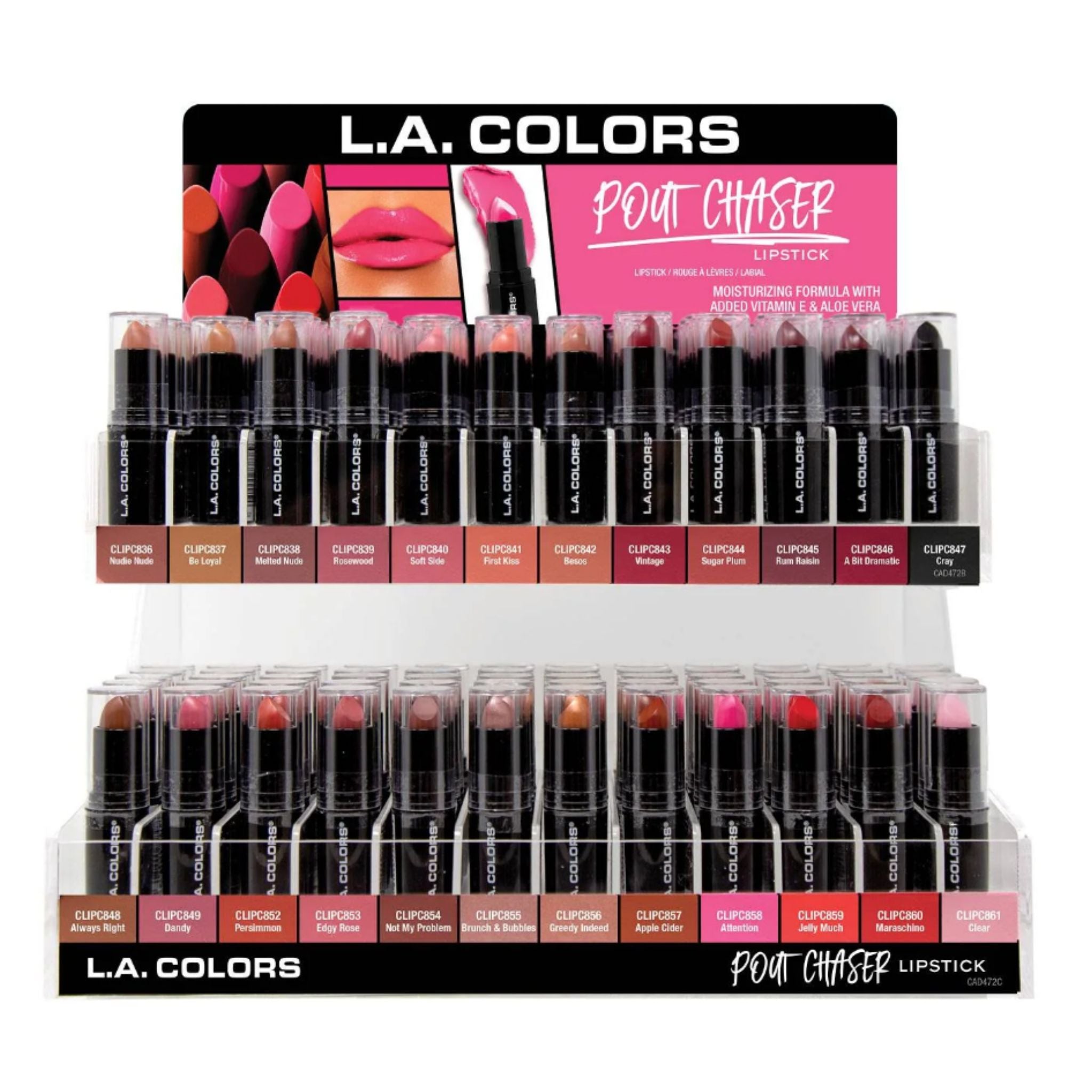 Pout Chaser Lipstick Display - 288pcs