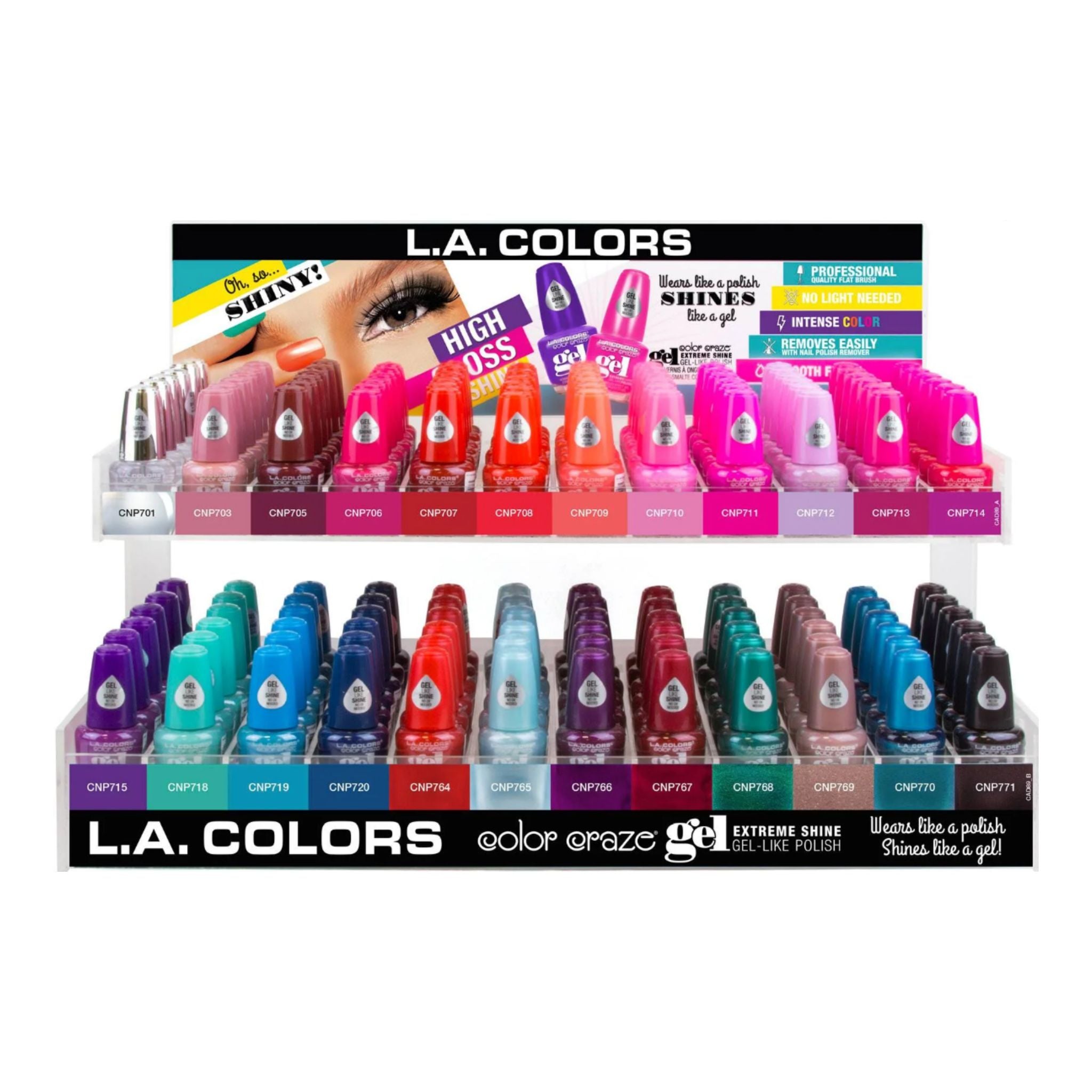 Color Craze Gel Polish Display V1 - 288pcs