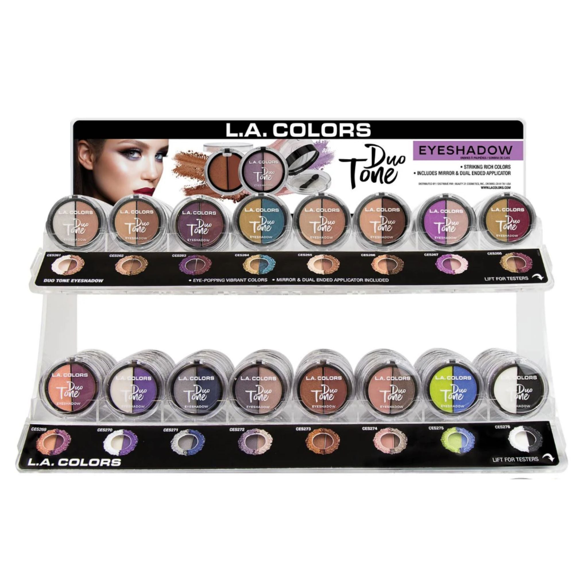 Duo Tone Eyeshadow Display - 144pcs