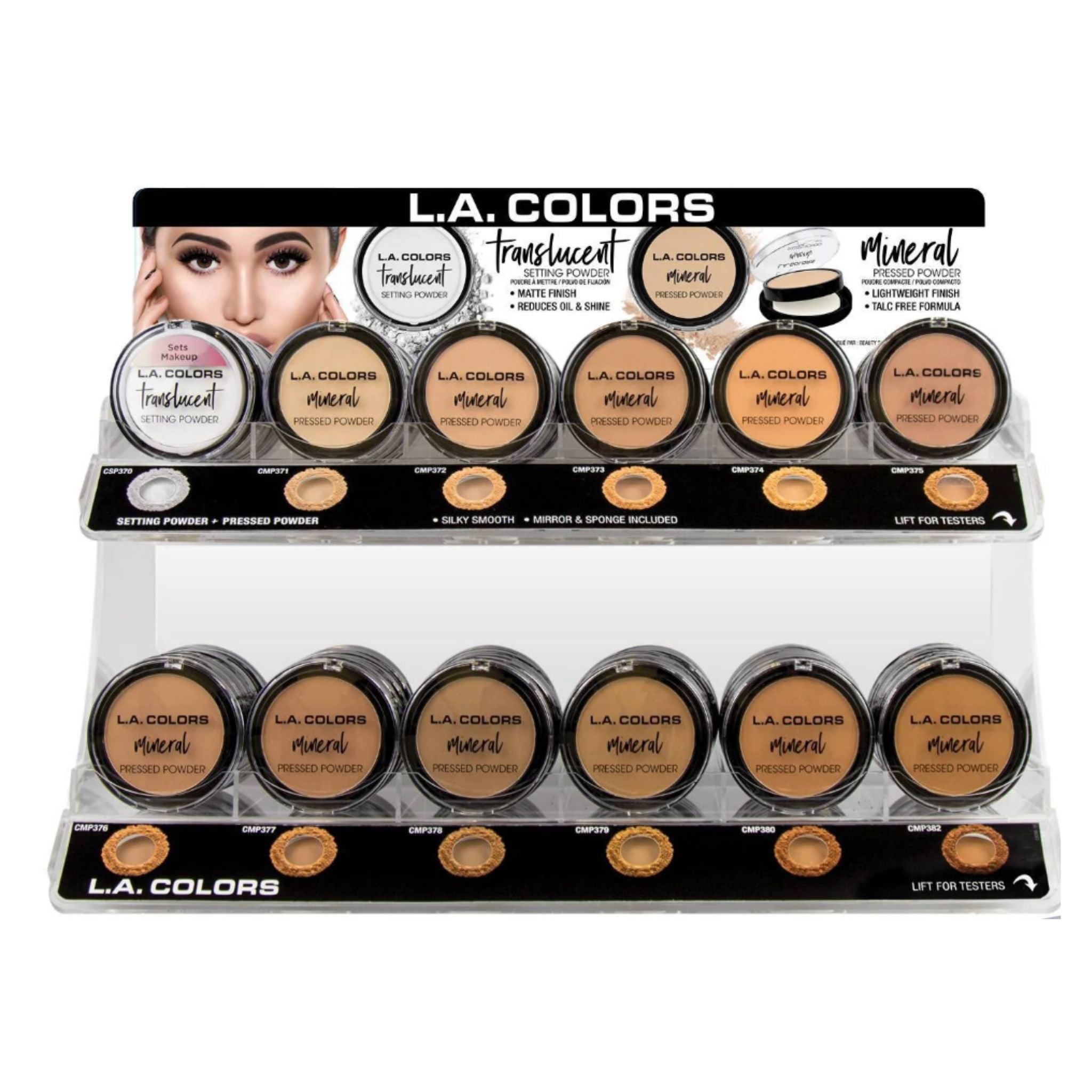 Pressed Powder/Setting Powder Display - 108pcs