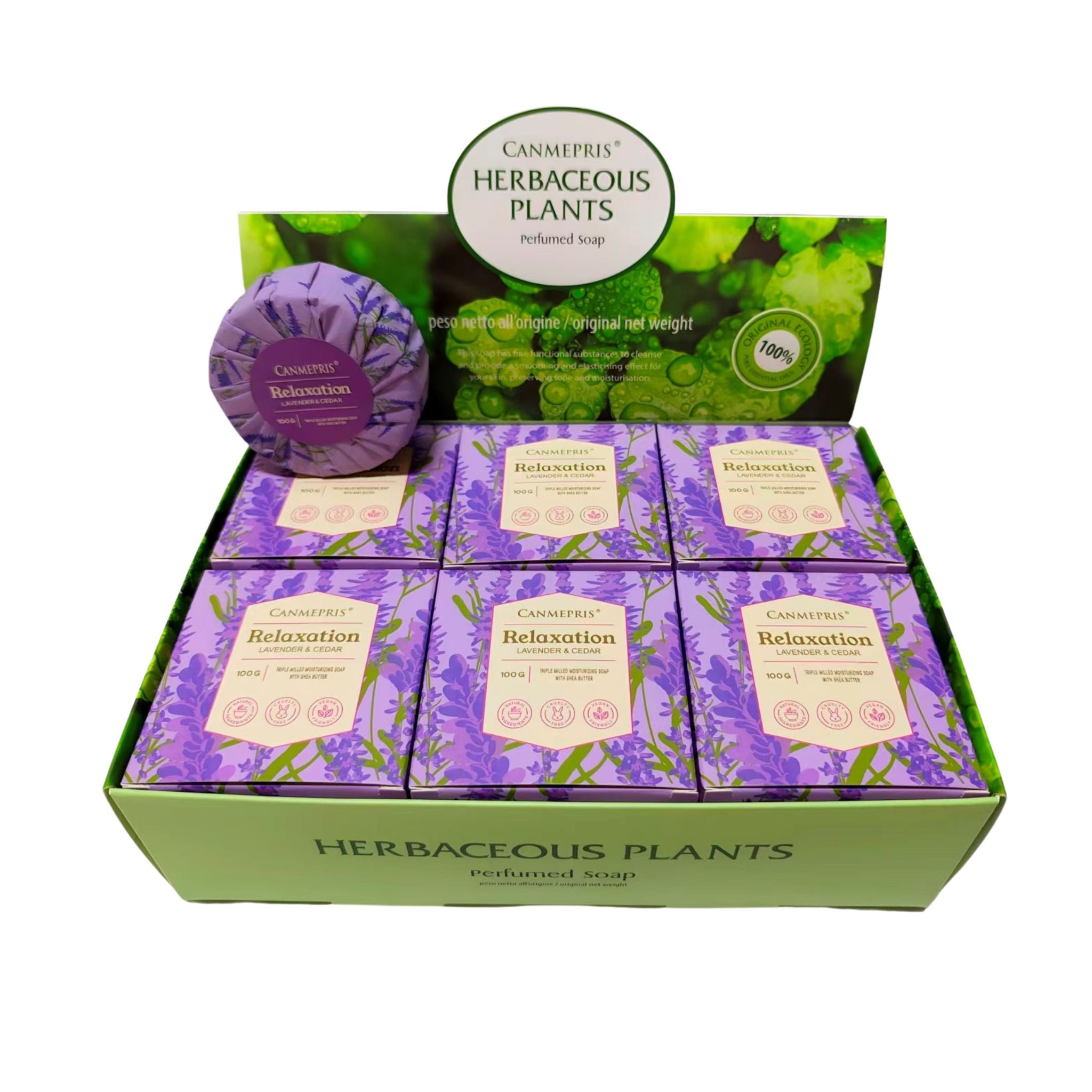 Canmepris Lavender & Cedar Display 100g - 12pcs