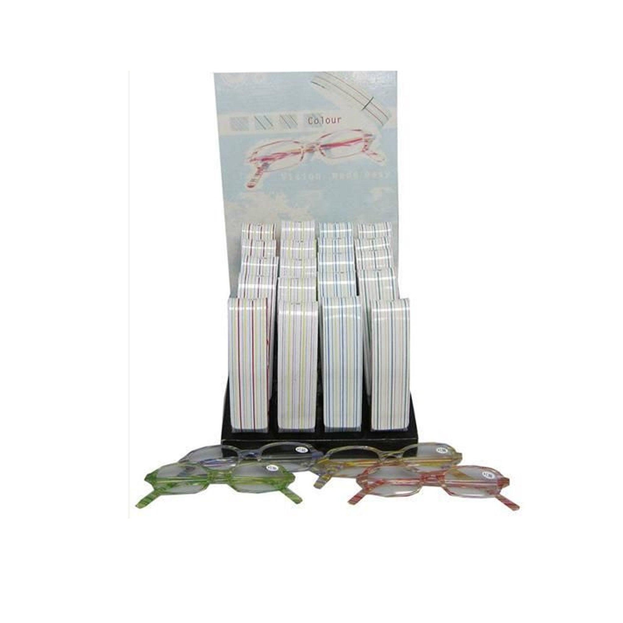 Reading Glasses In Case Display - 20pcs