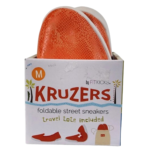 Kruzers Foldable Street Sneakers - Medium Orange