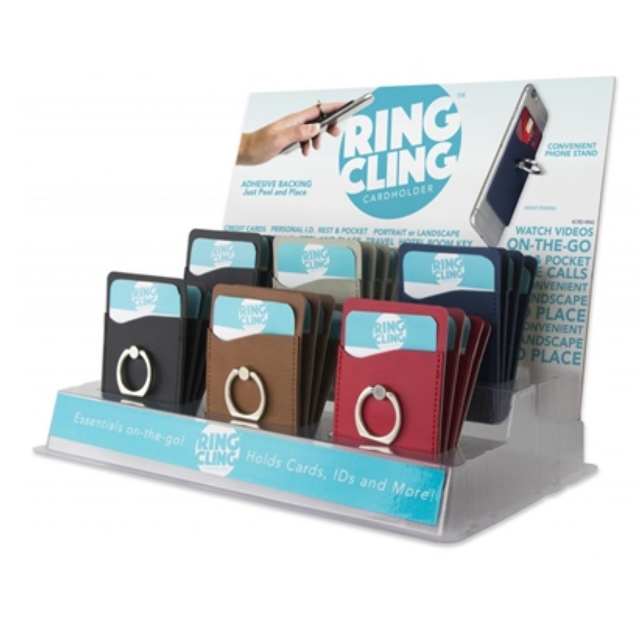 Ring Cling Cardholder Display - 24pcs
