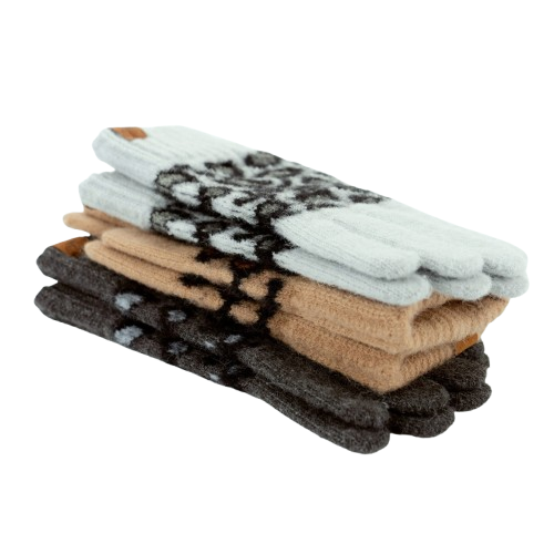 Britt's Knits Snow Leopard Gloves Pack - 24pcs