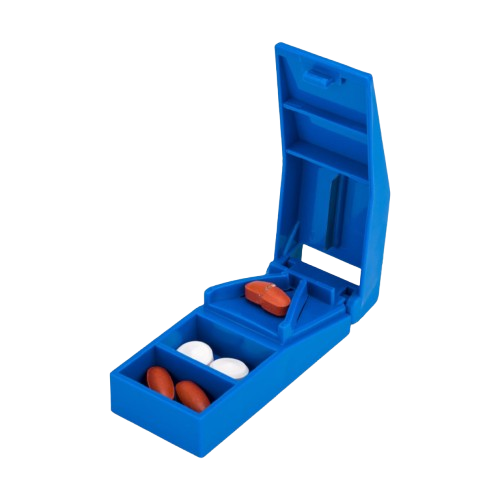 Daily-Med Blue Tablet Cutter with Storage – MelricINT