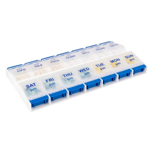 Daily-Med 7day AM-PM Push Button Pill Box – MelricINT