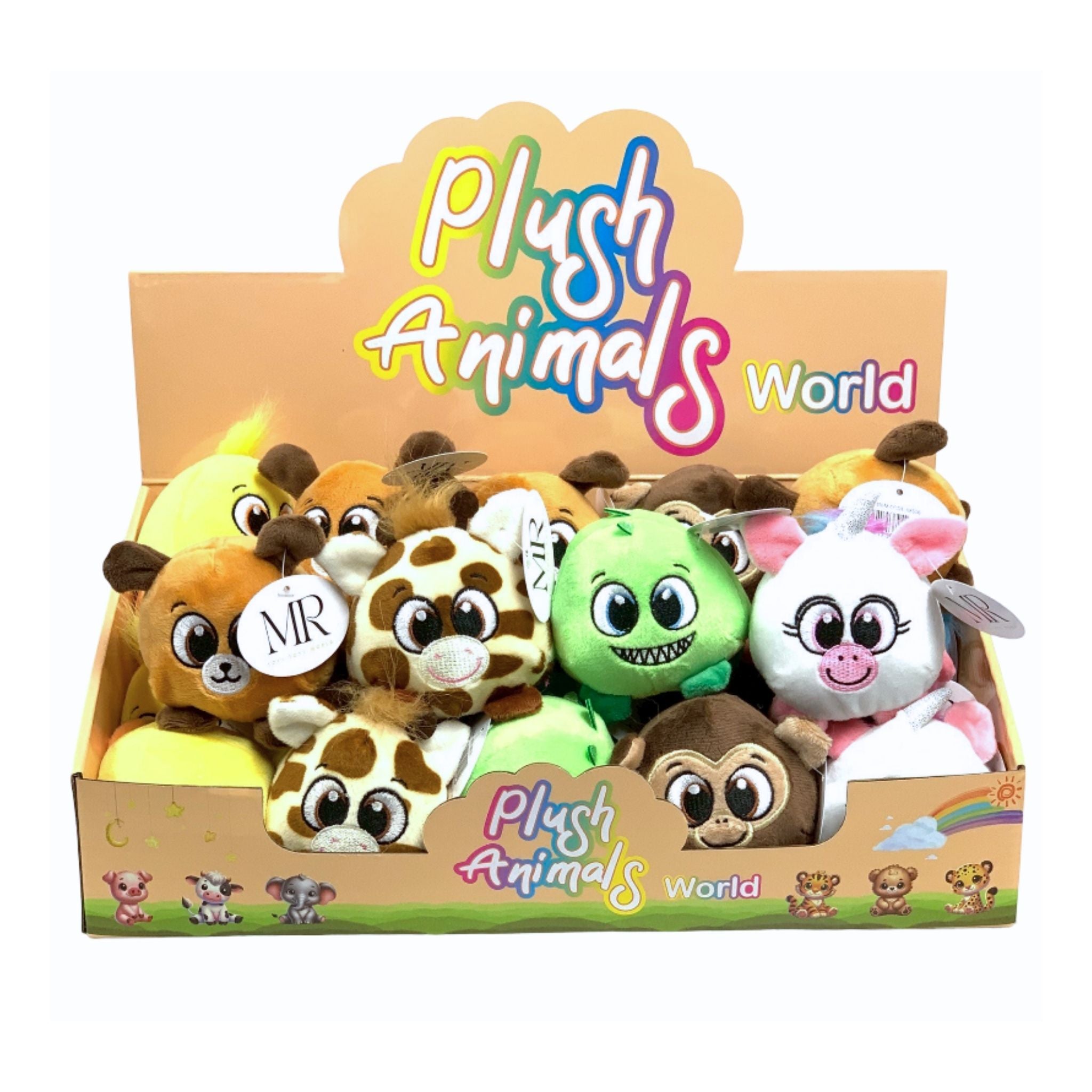 Plush Ball Animals Display - 24pcs