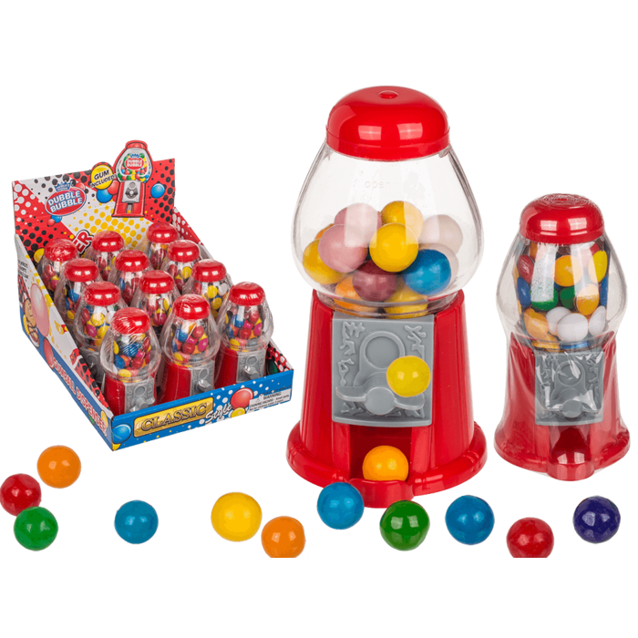 Red Gumball Machine Display - 12pcs