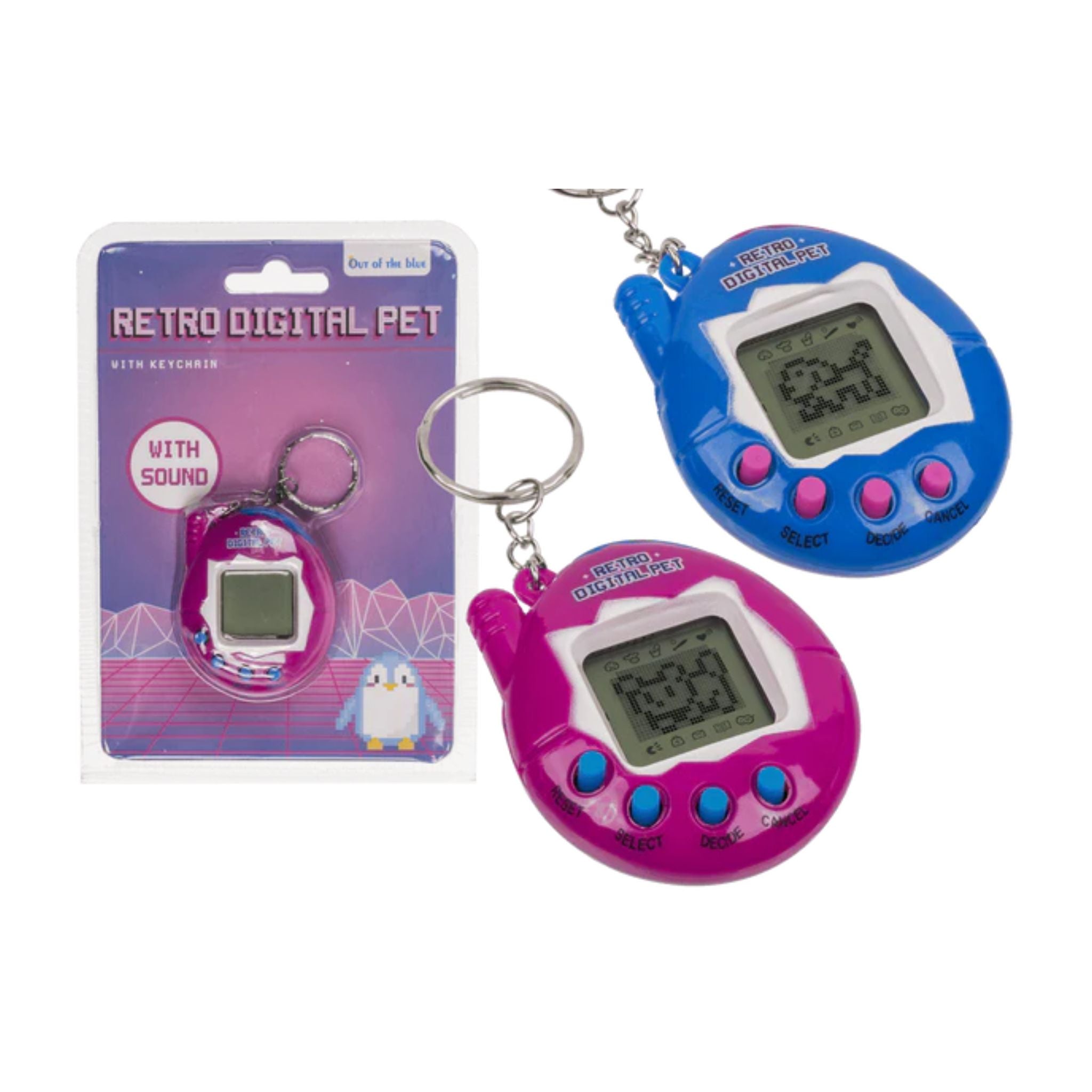 Mini Game Console with Keychain Pack - 24pcs