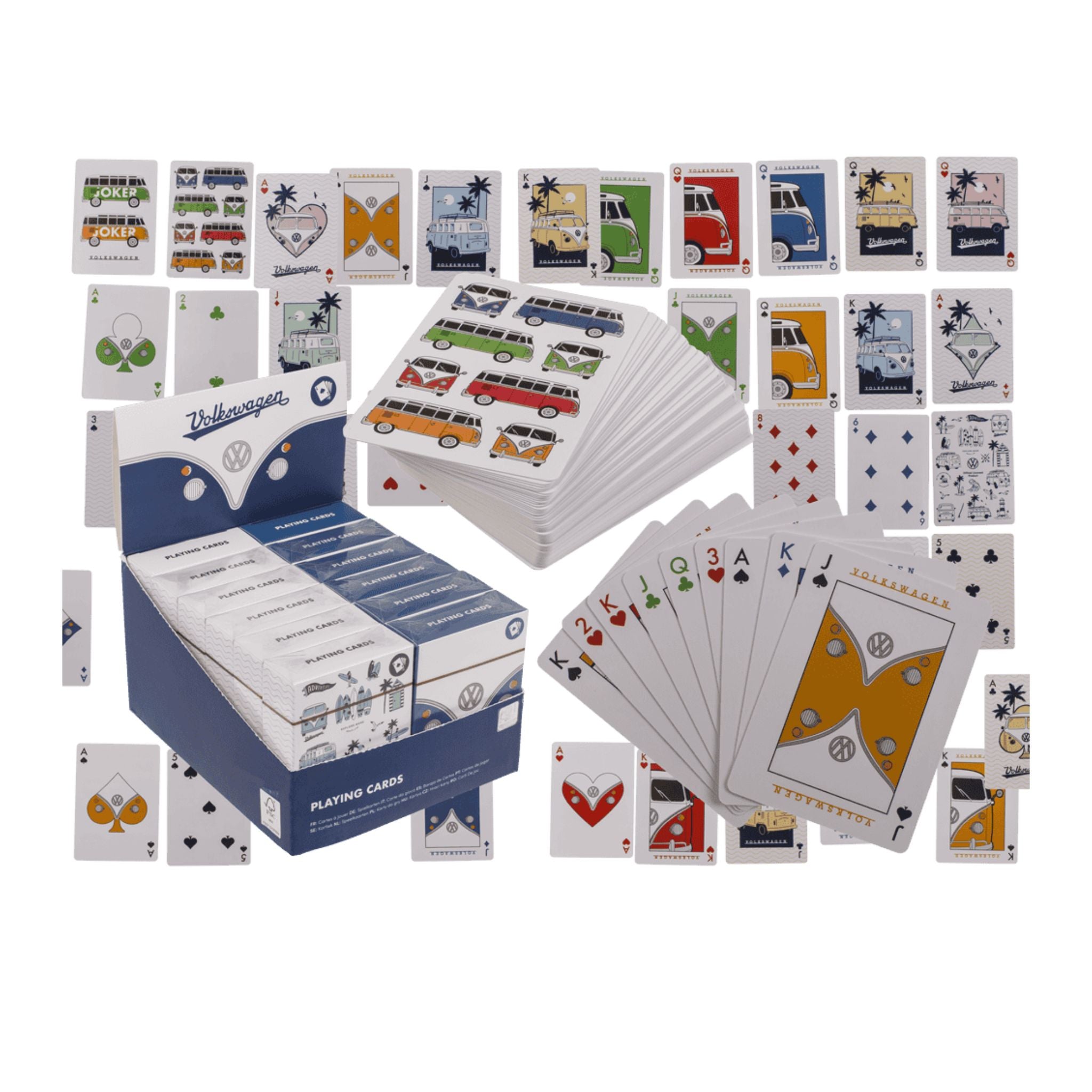 VW Playing Cards Disp - 12pcs