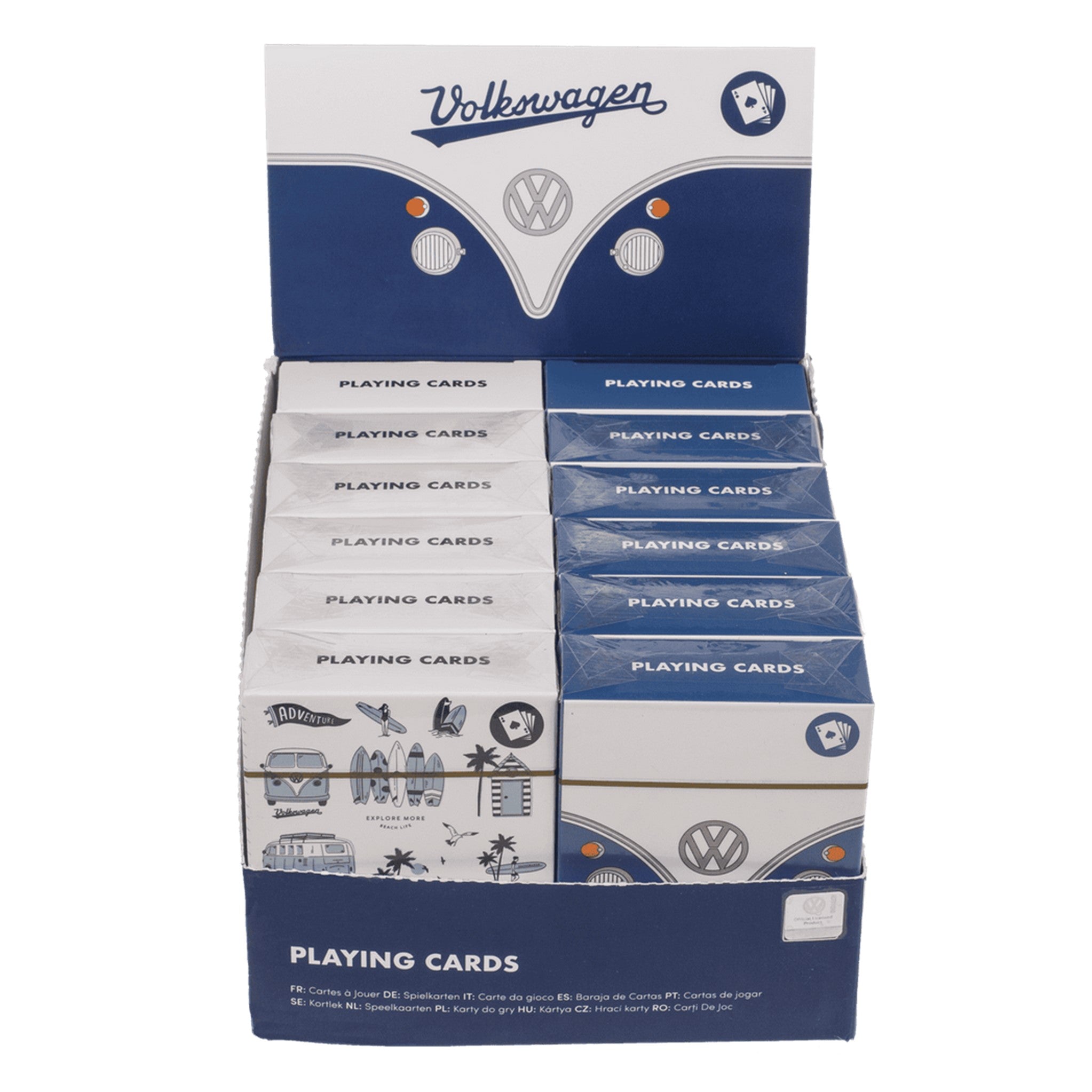 VW Playing Cards Disp - 12pcs