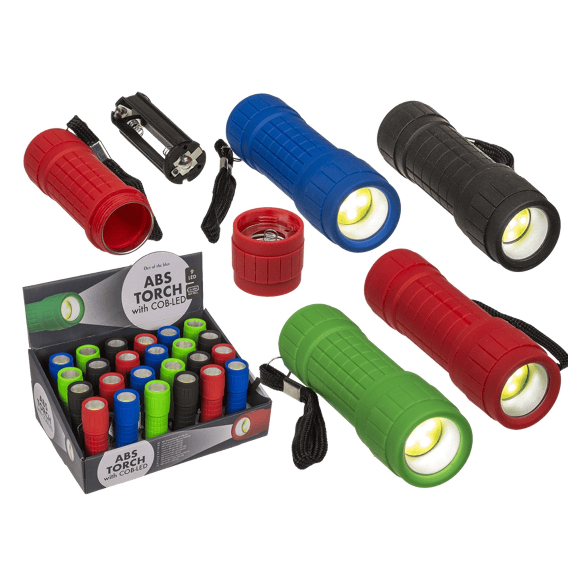ABS Torch with COB-LED Display - 24pcs