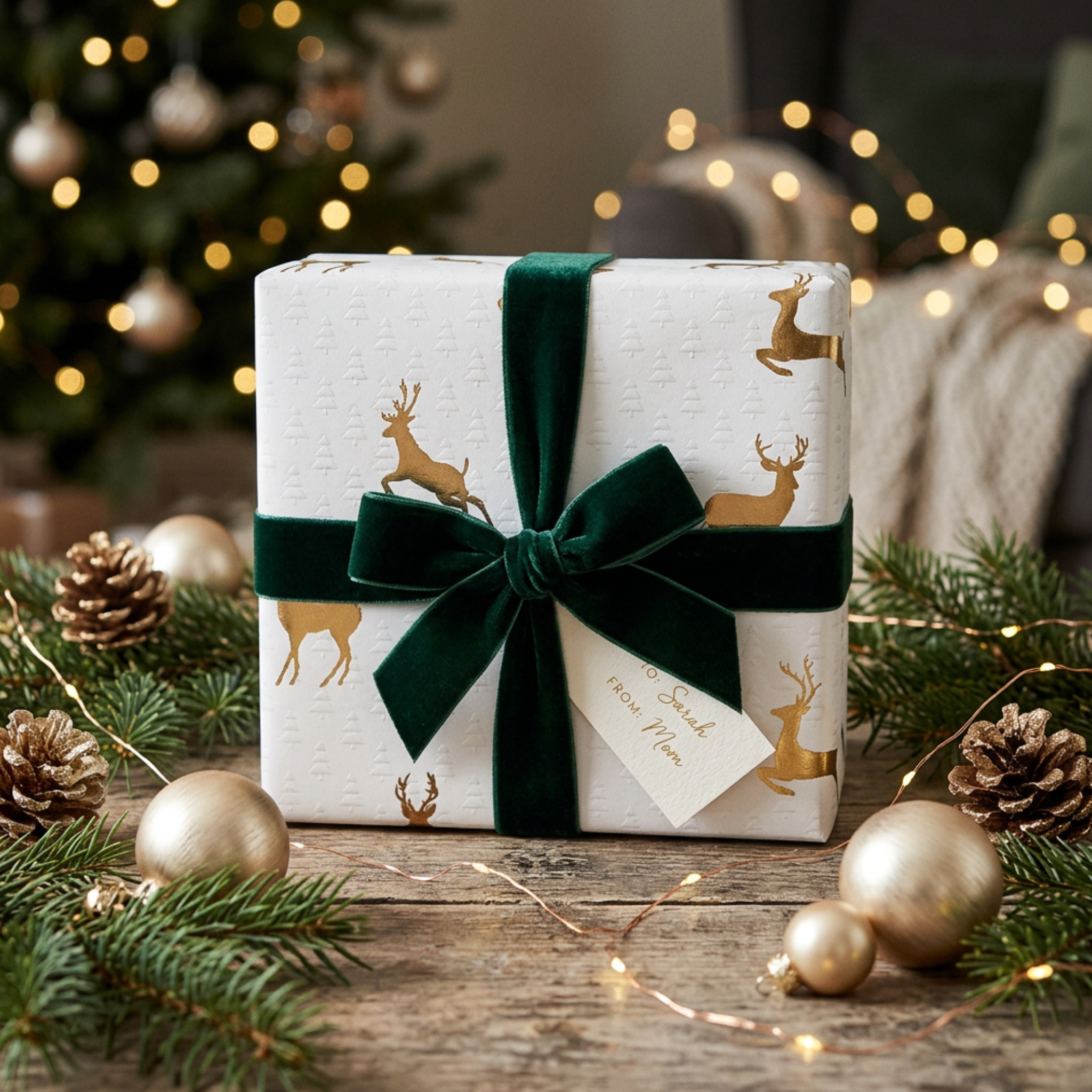 Wrapping Paper - Merry Xmas Reindeer
