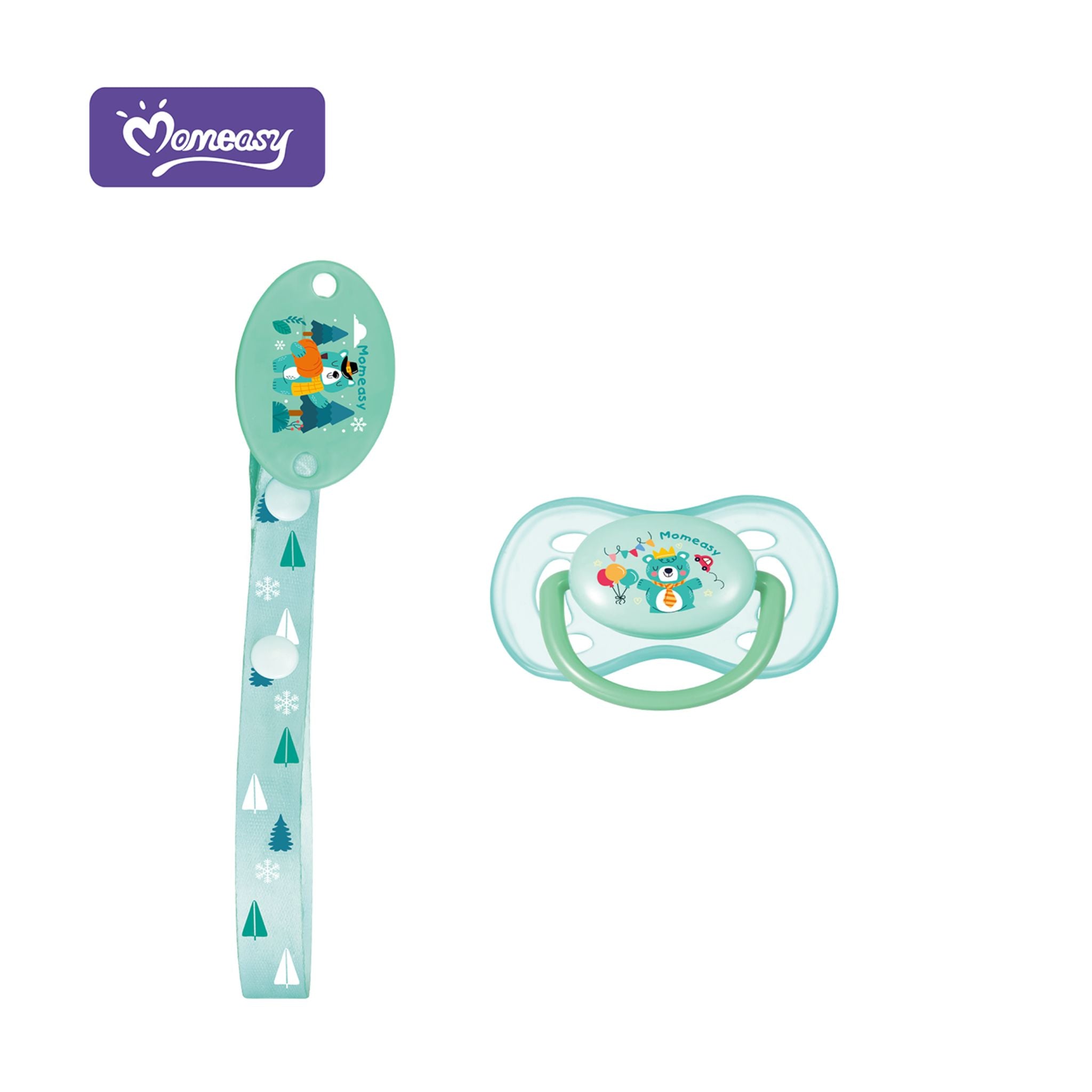 Silicone Pacifier with Clip
