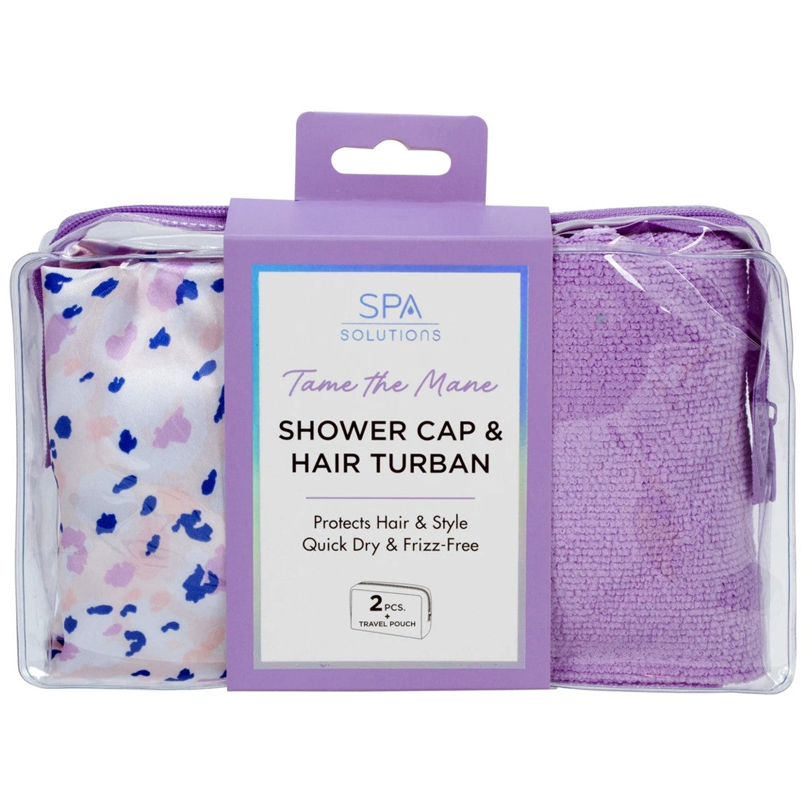 Cala Shower Cap & Turban Set (Leopard)