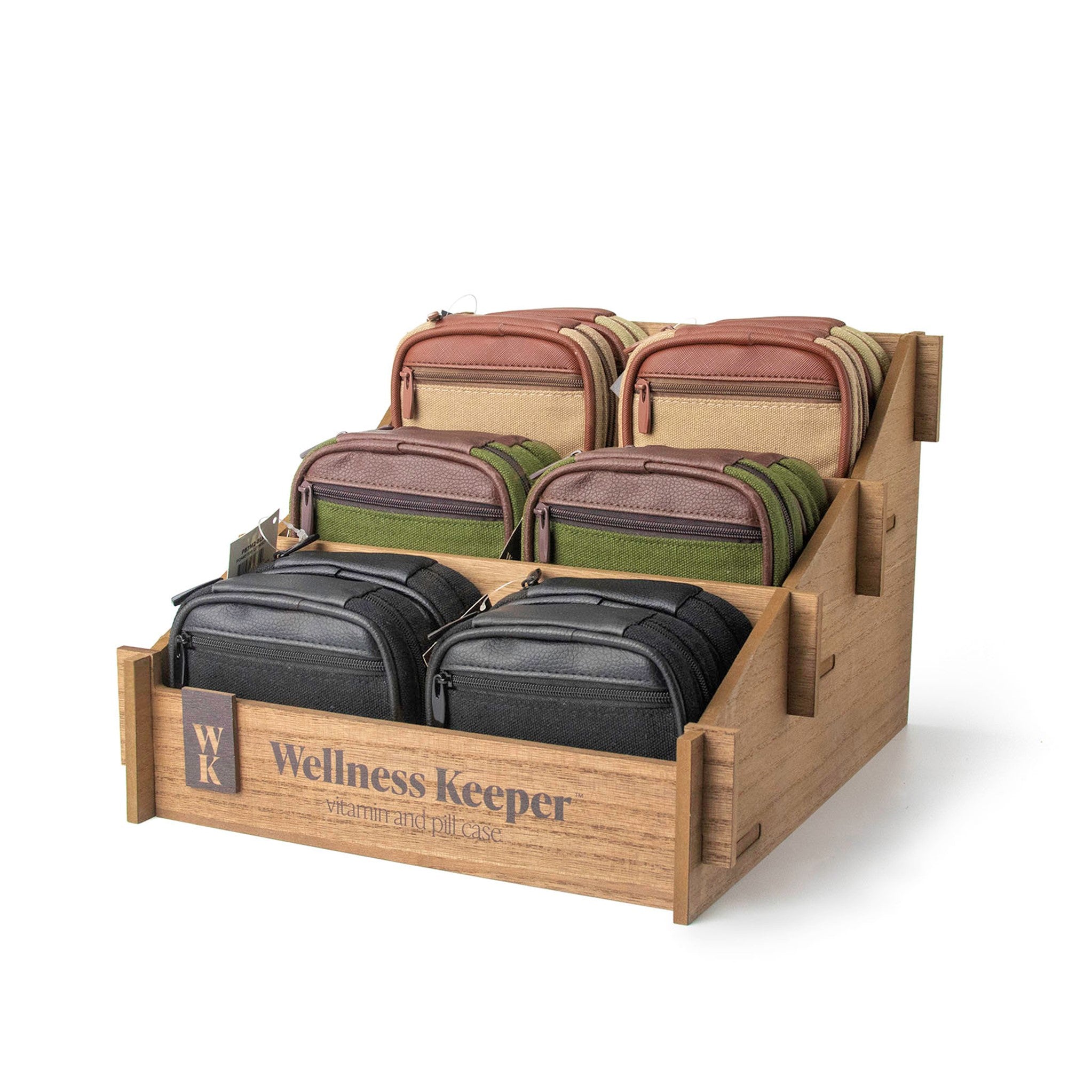 Wellness Keeper Men's Pill & Vitamin Case Disp - 18pcs
