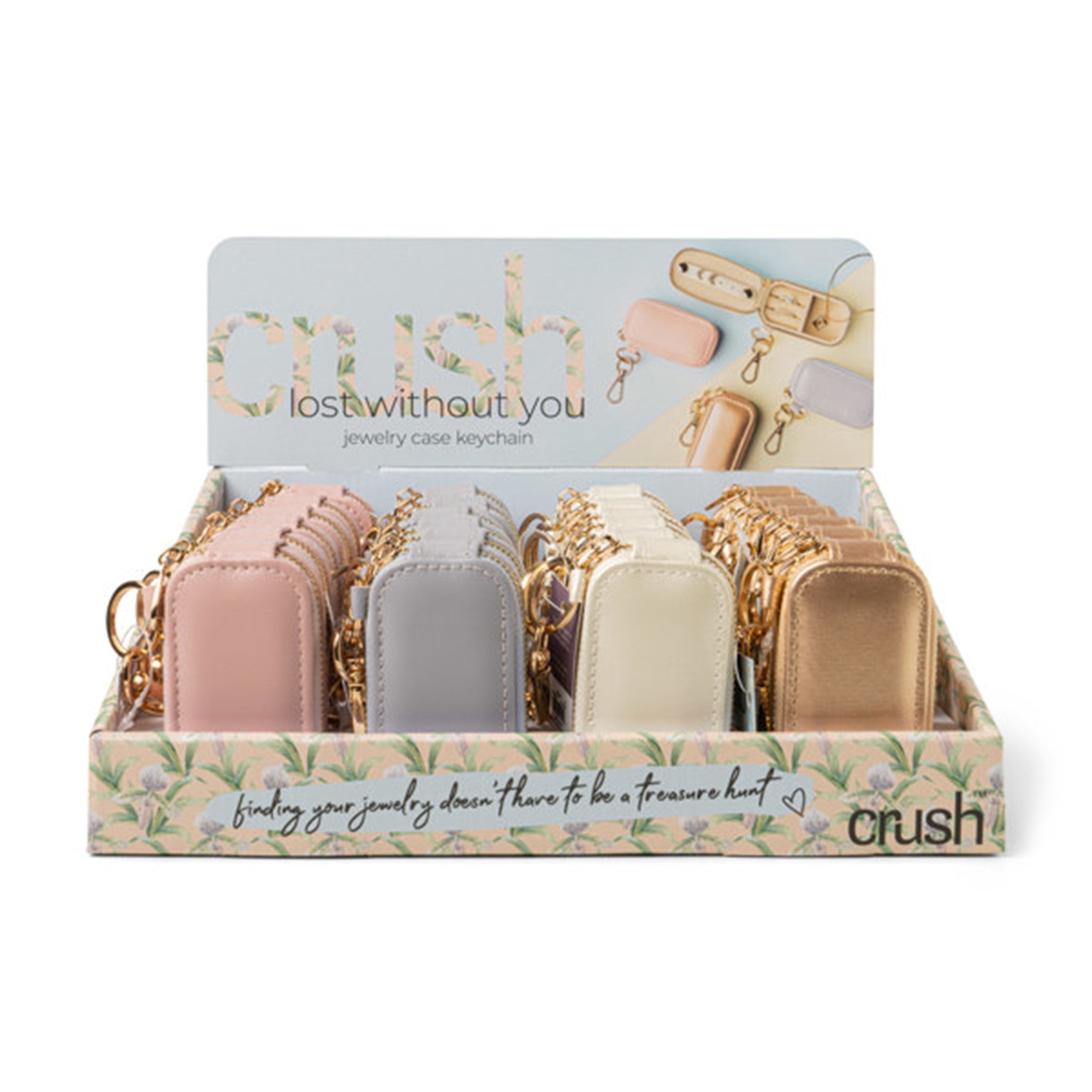 Crush Lost Without You Jewelry Case Keychain Display - 24pcs