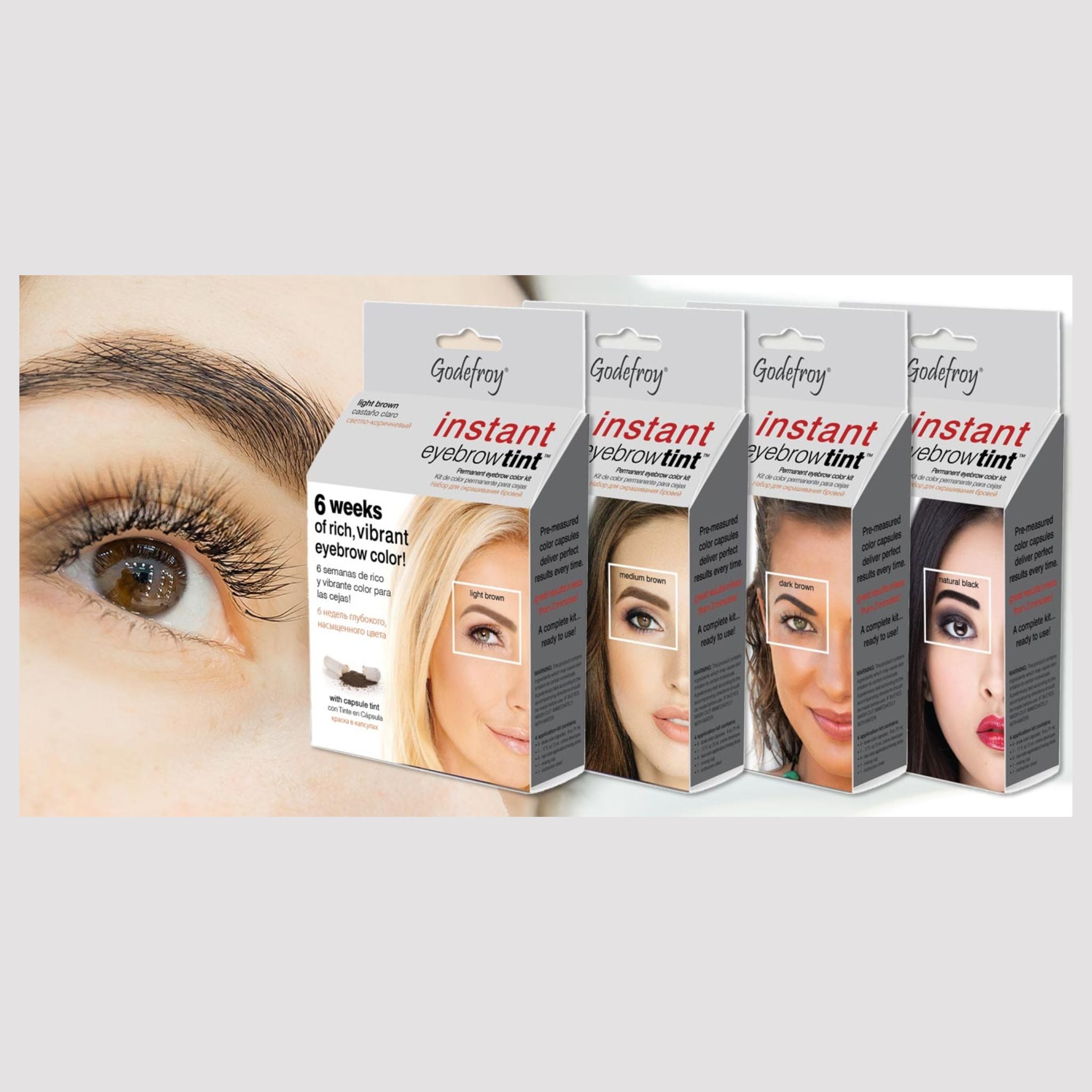 Godefroy Instant Eyebrow Tint Display - EMPTY