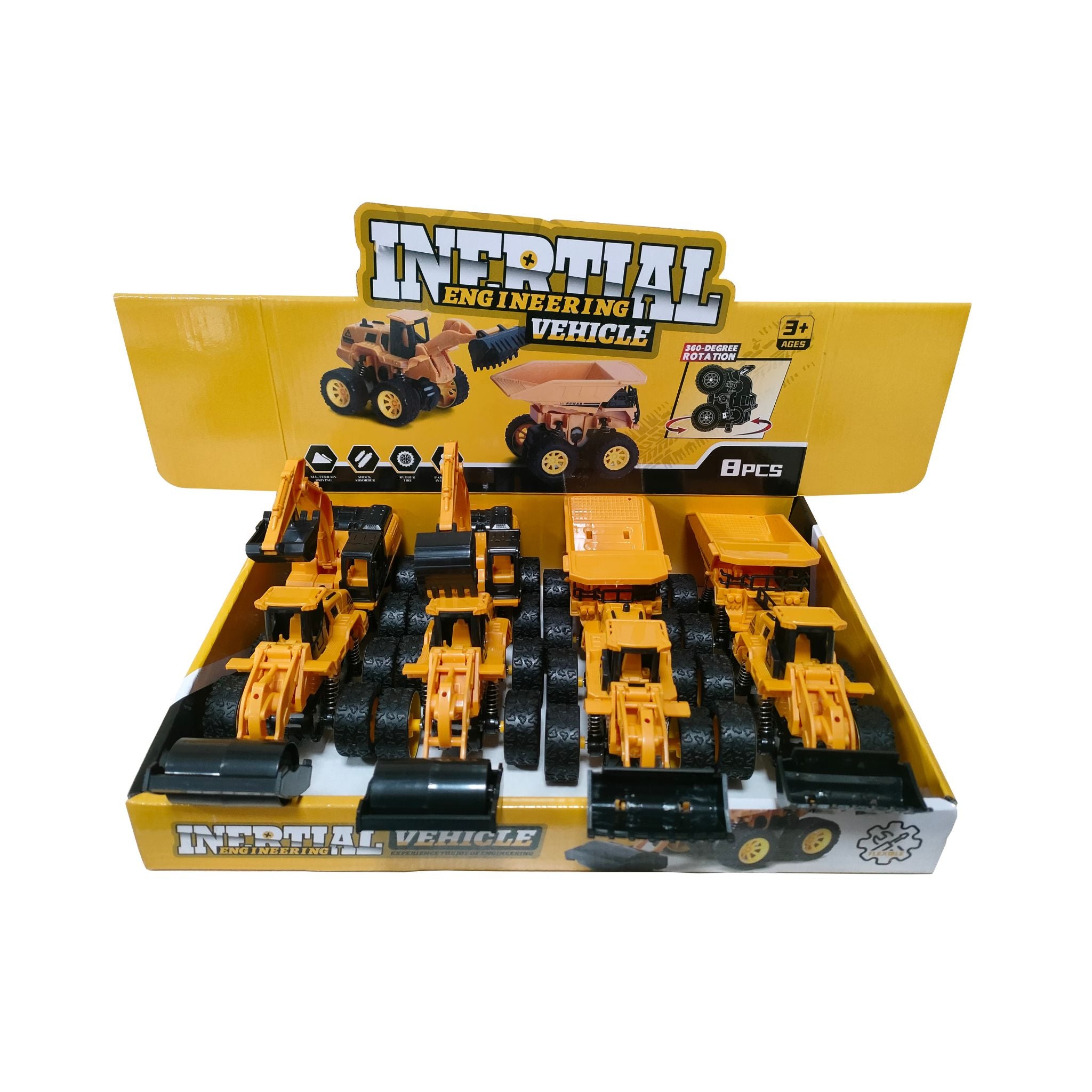 Big Digger Construction Truck Display - 8pcs