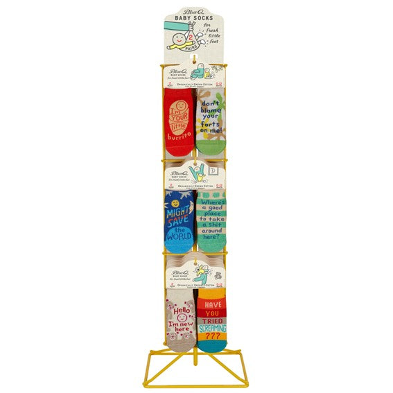 Blue Q Baby Sock Counter Display
