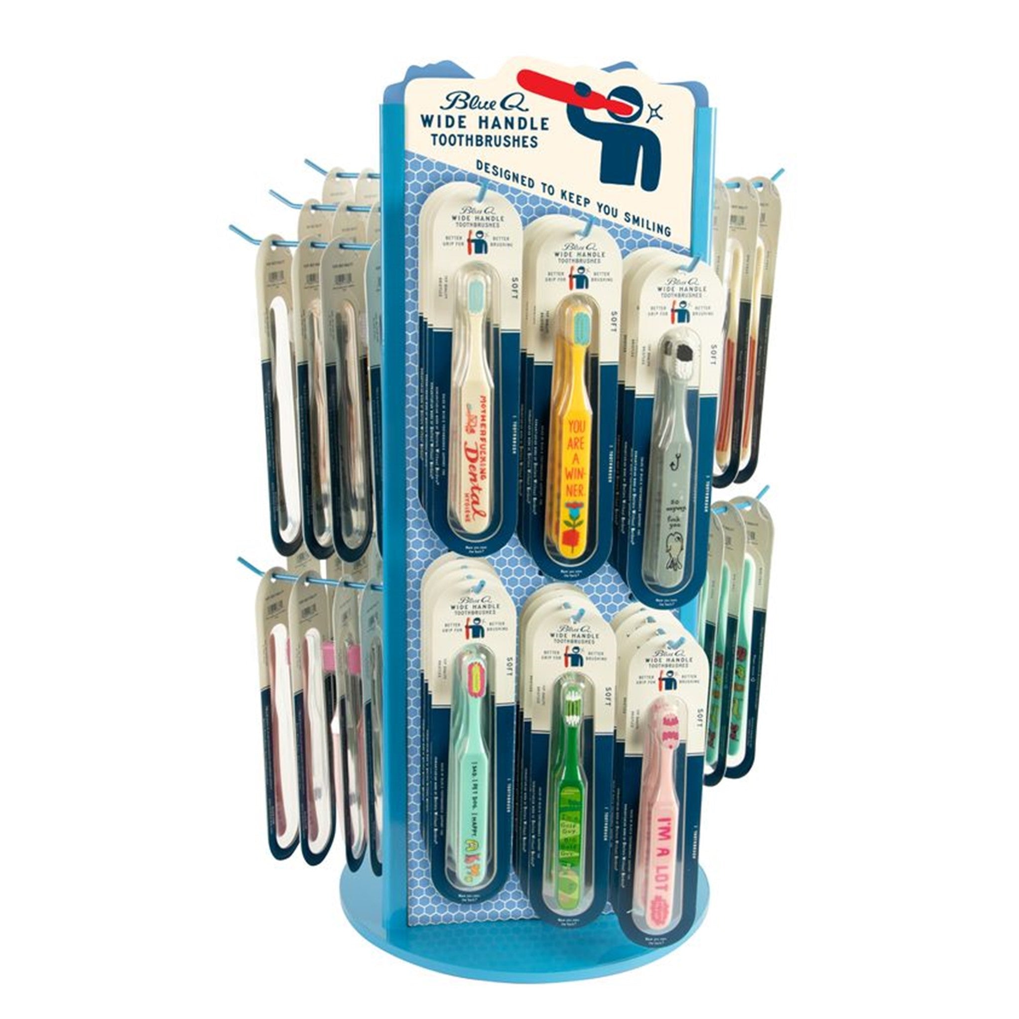 Blue Q Toothbrush Countertop Display - 108pcs