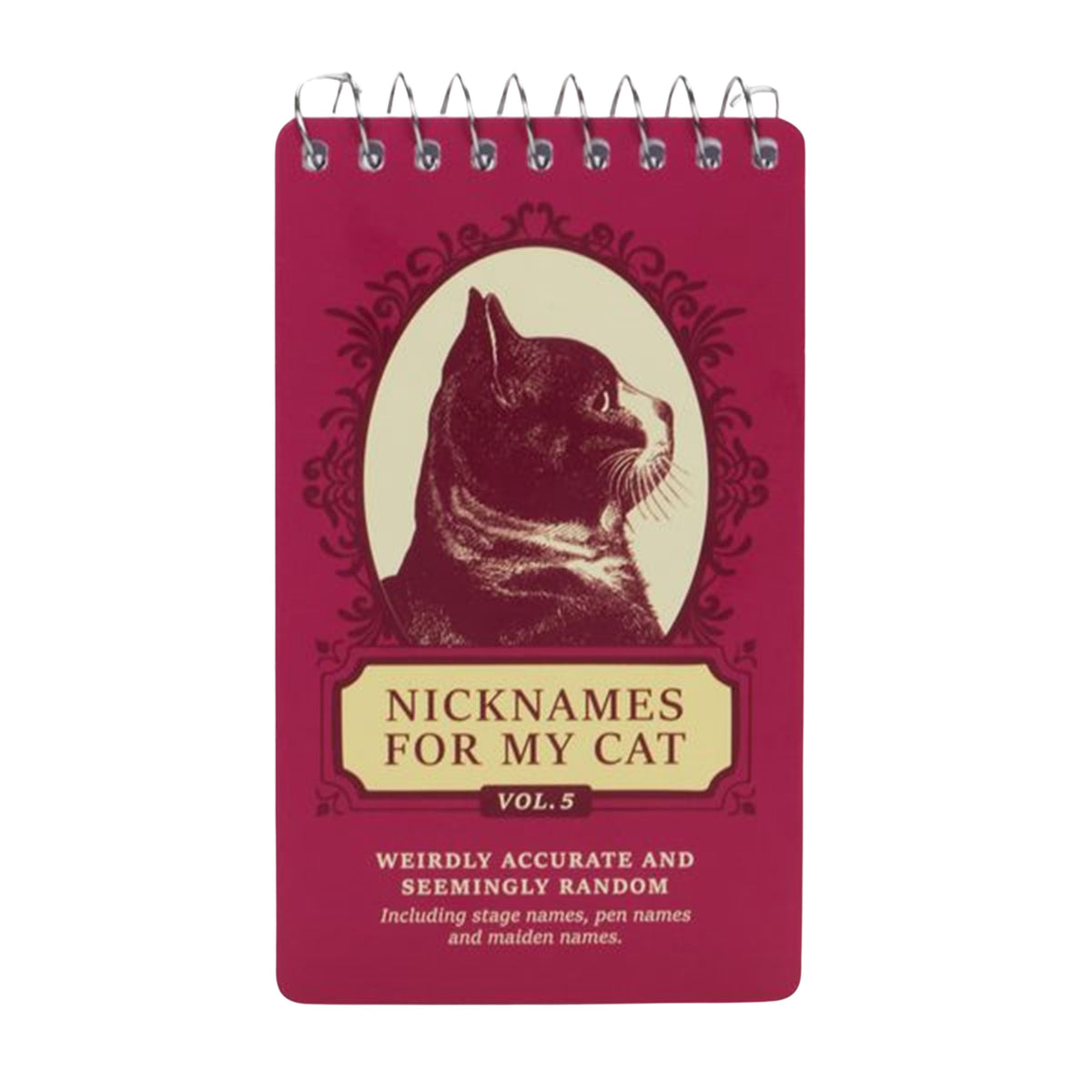 Spiral Notebooks  - Nicknames for Cats