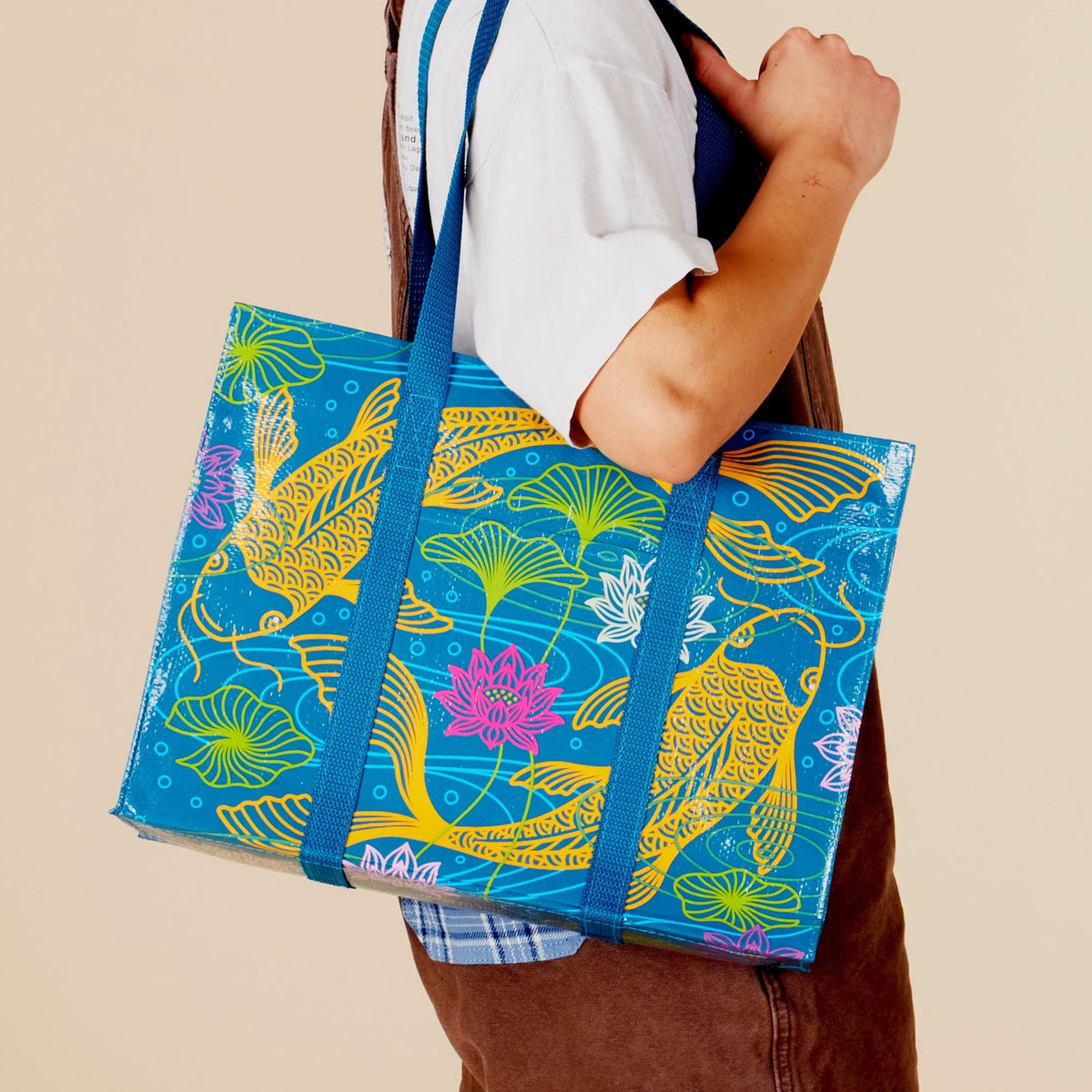 Shoulder Tote Bag - Koi