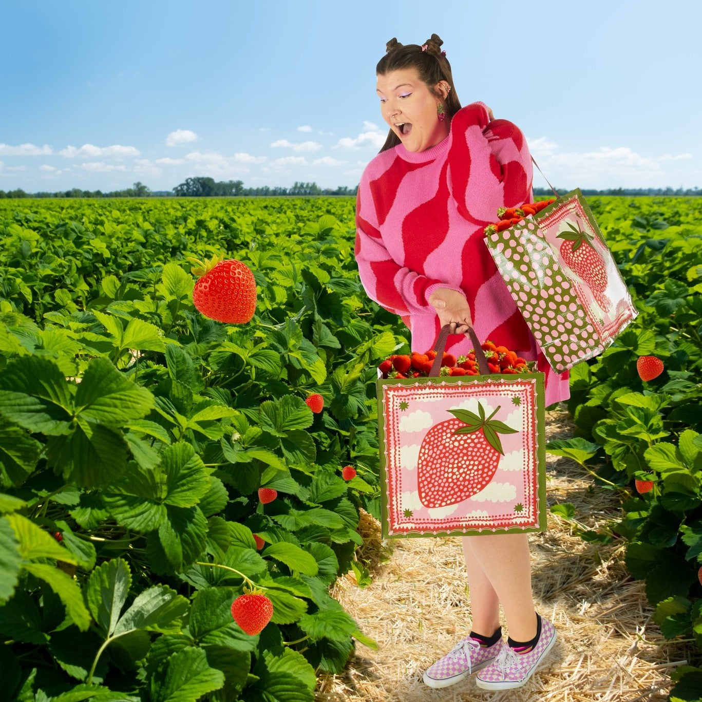 Shopper - Strawberry Clouds