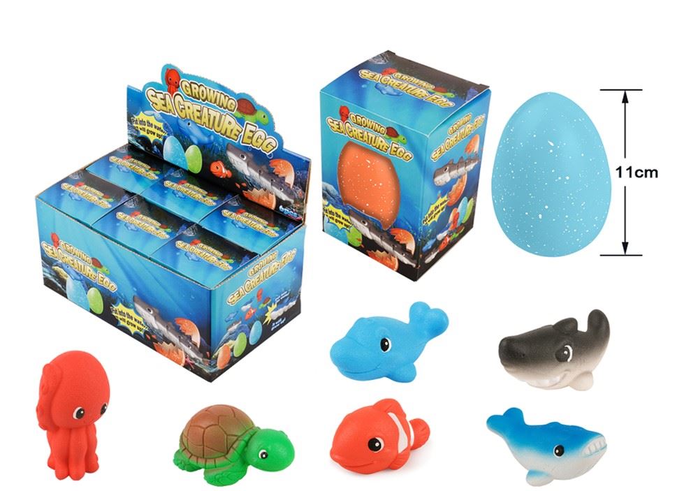 Growing Jumbo Sea Creature Egg Display - 12 pcs